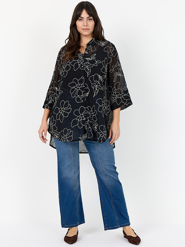 WA-SAHIFA - Plus Size Overhemd fra Wasabi Concept