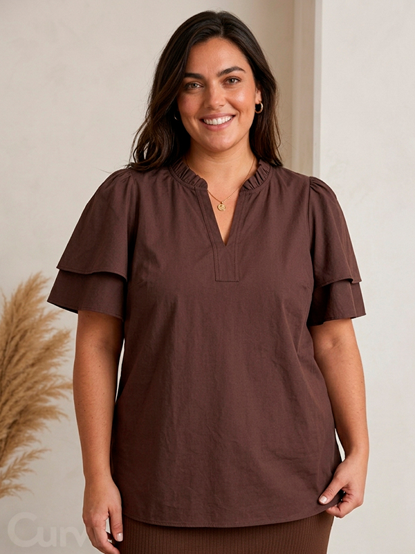 WA-SAGA - Plus Size Blouse fra Wasabi Concept