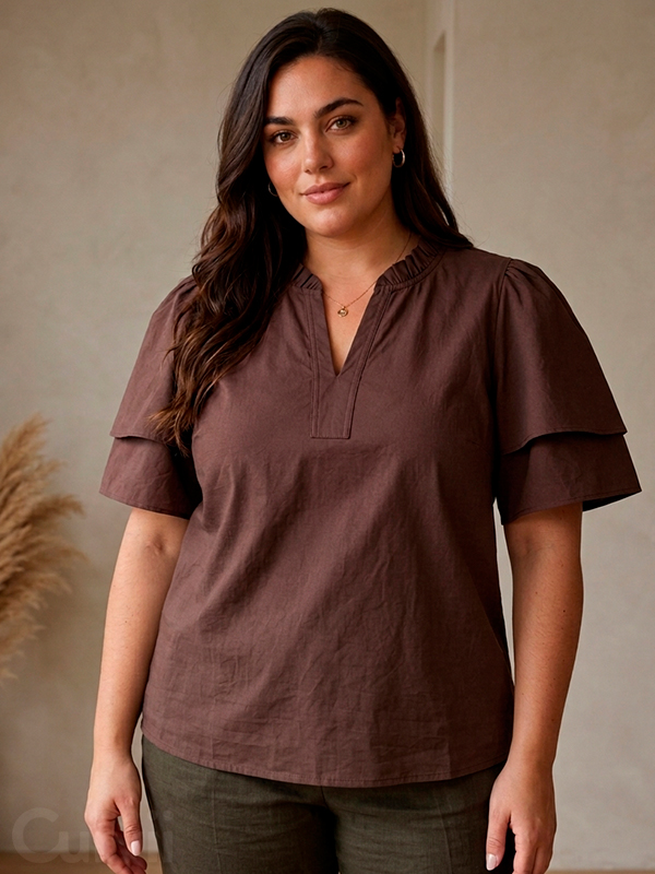 WA-SAGA - Plus Size Blouse fra Wasabi Concept