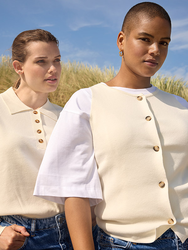 WA-SIKKA - Plus Size Vest fra Wasabi Concept