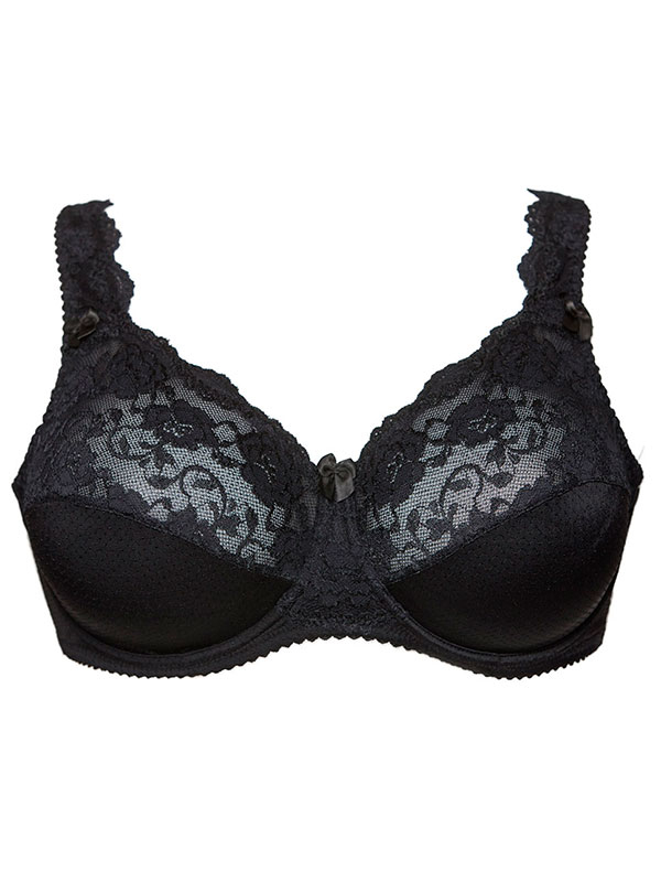 BEATE PLAIN  - Plus Size Bh met beugel fra Plaisir