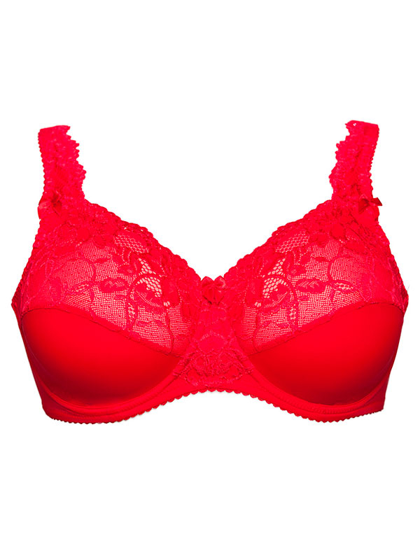 BEATE PLAIN - Plus Size Bh met beugel fra Plaisir