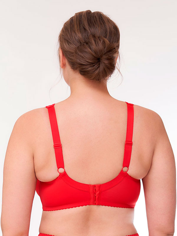 BEATE PLAIN - Plus Size Bh met beugel fra Plaisir