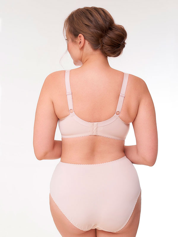 BEATE PLAIN - Plus Size Bh met beugel fra Plaisir