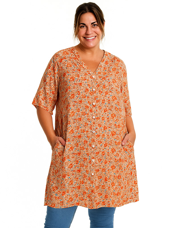 KARLI - Plus Size Tunic fra Gozzip