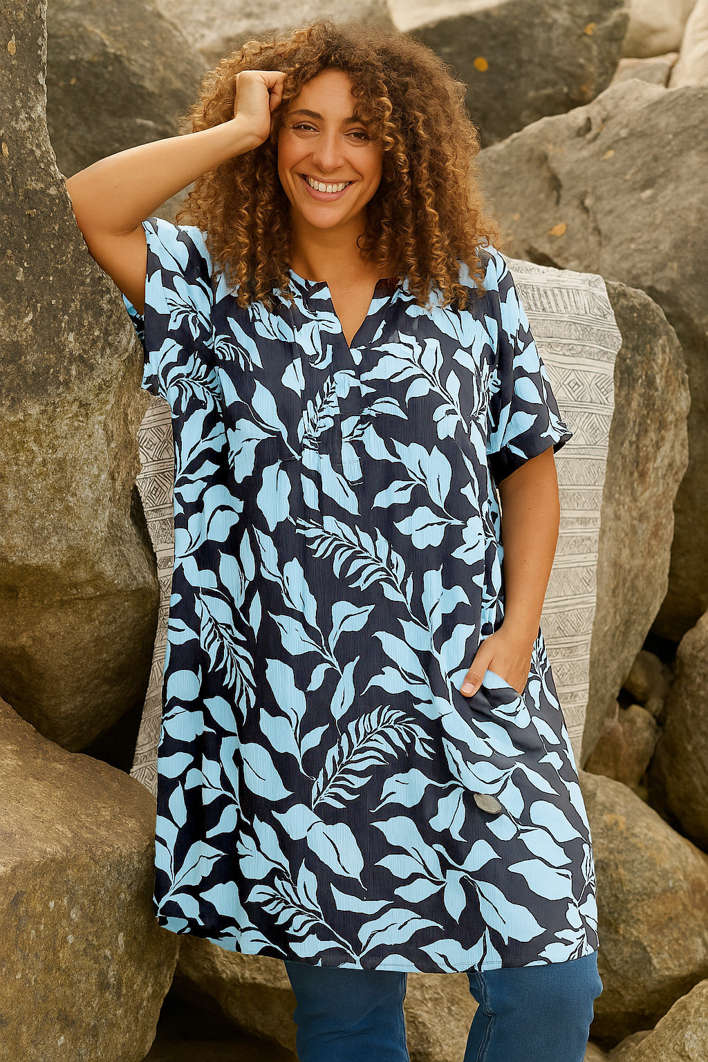 GWEN - Plus Size Tunic fra Zhenzi