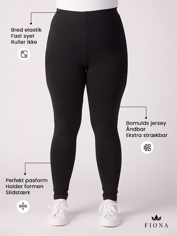 FIONA - Plus Size Legging fra Fiona