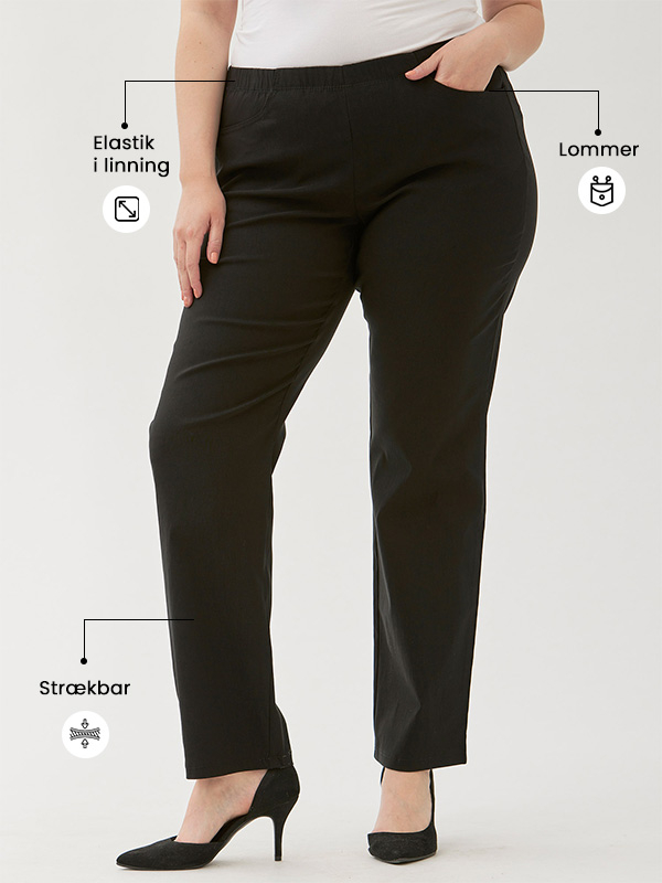 JAZZY - Plus Size Broek fra Zhenzi