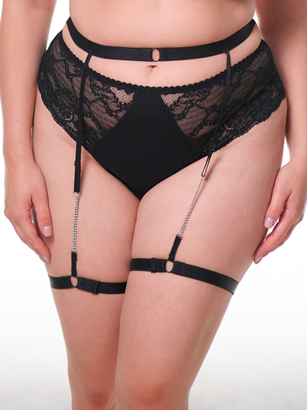 LUSH HOFTEHOLDER - Plus Size Jarretel fra Plaisir