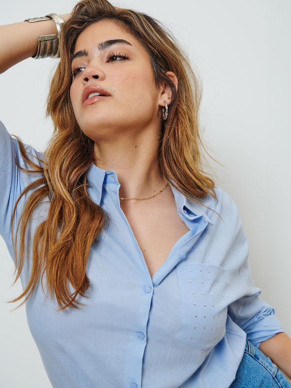 CARNEW - Plus Size Overhemd fra Only Carmakoma