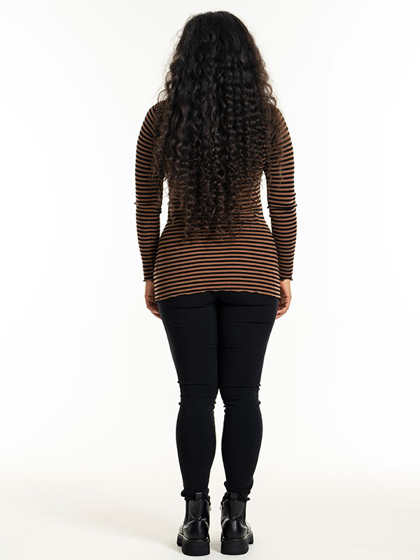 RIB TOP - Plus Size Blouse fra Sandgaard
