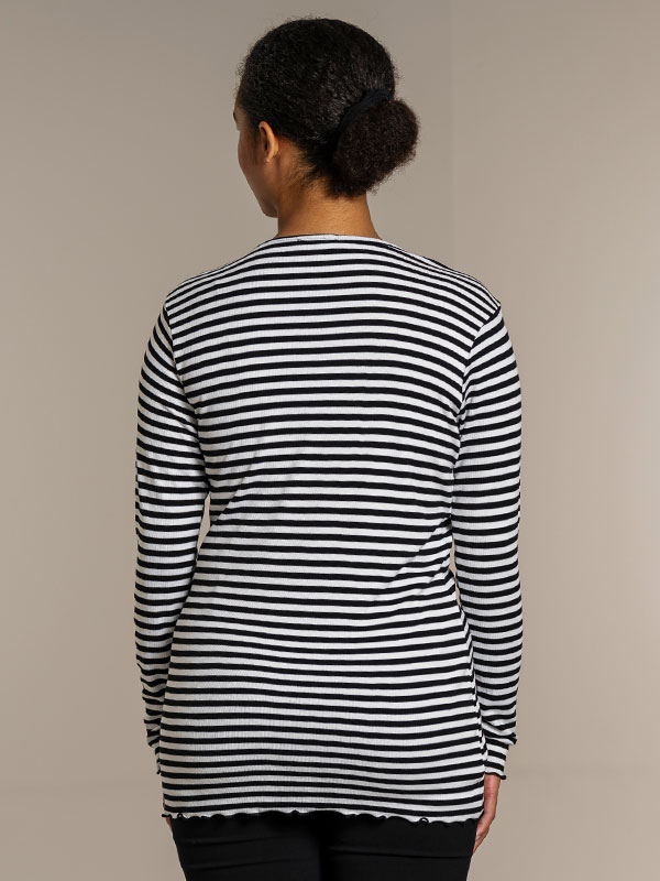 RIB TOP - Plus Size Blouse fra Sandgaard