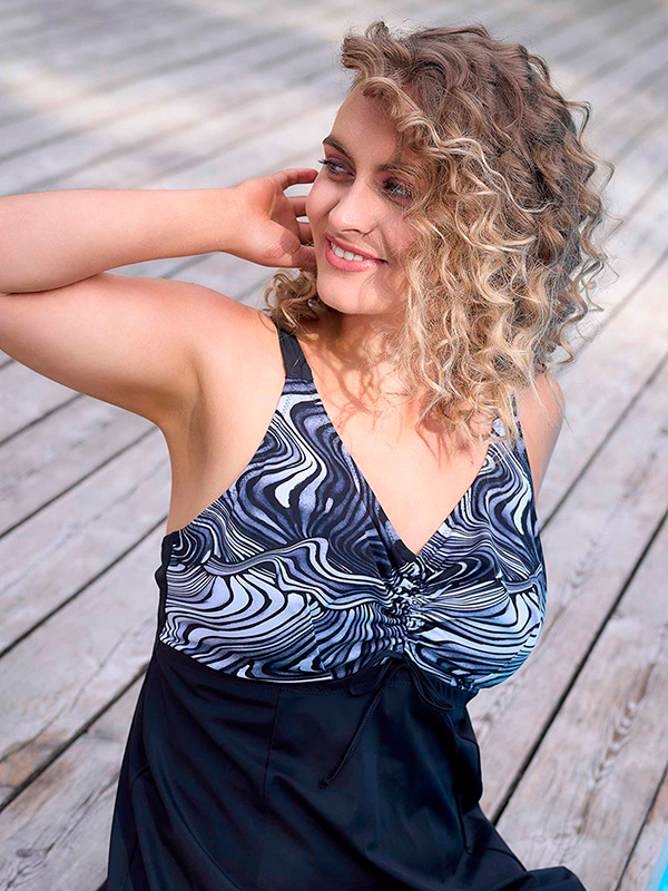 AZORES - Plus Size Badjurk fra Plaisir