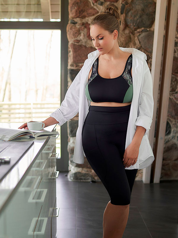 NOVA ACTIVE - Plus Size Trainingstights fra Plaisir