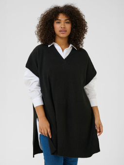 KCANNETT - Plus Size Poncho vanaf Kaffe Curve