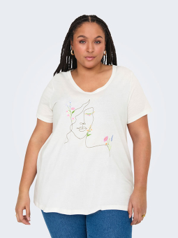 CARBONNIE - Plus Size T-shirt vanaf Only Carmakoma