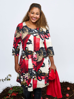SATINA TEA - Plus Size Jurk vanaf Pont Neuf
