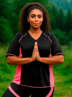 FITNESS - Plus Size Trainingsblouse vanaf Studio