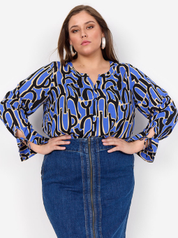 WA-VALERA - Plus Size Blouse vanaf Wasabi Concept