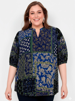 WA-NEA - Plus Size Blouse vanaf Wasabi Concept