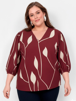 WA-NELLY - Plus Size Blouse vanaf Wasabi Concept