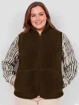 WA-NETTIE - Plus Size Vest vanaf Wasabi Concept