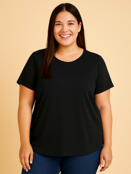 BAMBOO - Plus Size T-shirt vanaf Fiona