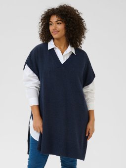 KCANNETT - Plus Size Poncho vanaf Kaffe Curve