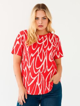 CAROLIVERA - Plus Size T-shirt vanaf Only Carmakoma