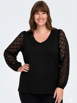 CAREFFIE - Plus Size Blouse vanaf Only Carmakoma