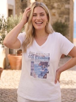 CARCARINA - Plus Size T-shirt vanaf Only Carmakoma