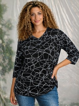 ZH-ALBERTA - Plus Size Blouse vanaf Zhenzi