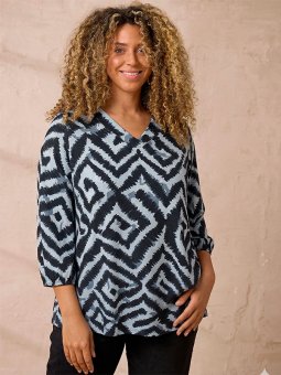 ZH-SYLVA - Plus Size Blouse vanaf Zhenzi