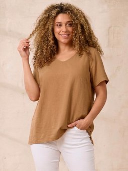 ZH-AMIN - Plus Size T-shirt vanaf Zhenzi