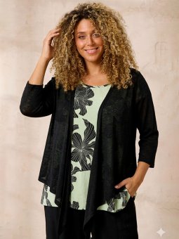 ZH-AGAR - Plus Size Vest vanaf Zhenzi