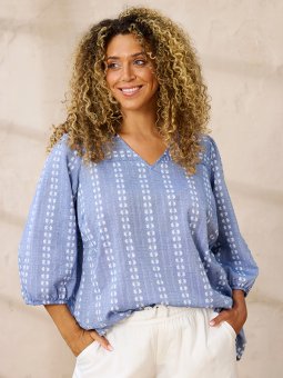 ZH-HALEY - Plus Size Blouse vanaf Zhenzi