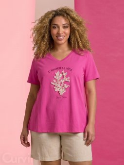ZH-HEIDI - Plus Size T-shirt vanaf Zhenzi