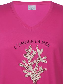 ZH-HEIDI - Plus Size T-shirt vanaf Zhenzi
