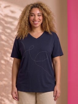 ZH-HELEN - Plus Size T-shirt vanaf Zhenzi