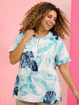 ZH-JALYN - Plus Size Blouse vanaf Zhenzi