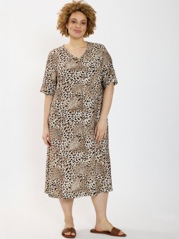 ZH-MAIDA1637-DRESS - Plus Size Jurk vanaf Zhenzi