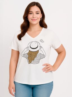 ADCHIA - Plus Size T-shirt vanaf Adia
