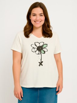 ADCINDY - Plus Size T-shirt vanaf Adia