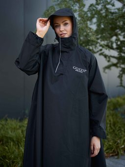 RAIN - Plus Size Poncho vanaf Gozzip Black