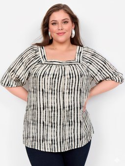 WA-VARINKA - Plus Size Blouse vanaf Wasabi Concept