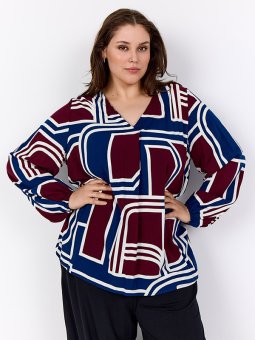 WA-NATALIE - Plus Size Blouse vanaf Wasabi Concept