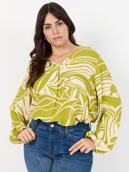 WA-SAMENA - Plus Size Blouse vanaf Wasabi Concept
