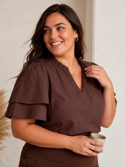 WA-SAGA - Plus Size Blouse vanaf Wasabi Concept