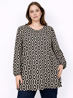 WA-CENETTE - Plus Size Tunic vanaf Wasabi Concept